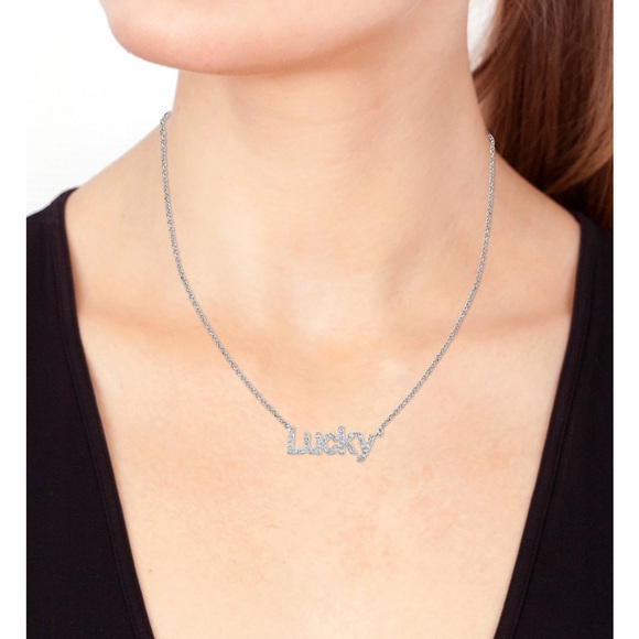 Dillpicky show only- buy Happy get Lucky for FREE!! EFFY Lucky Diamond Necklace - Picture 7 of 9
